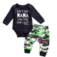 Illustration for article titled USA daily deals---Newborn Baby Boys Black Romper Bodysuit And Camouflage Pants Outfit Set em/em
